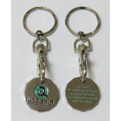 THE NEW 12-SIDED trolley coin keychain keyring for UK pound coin